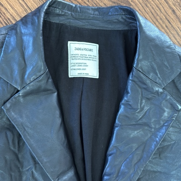 Zadig & Voltaire leather blazer - Picture 4 of 8